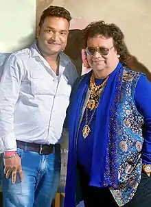 Sarkar with Bappi Lahiri at Premiere of Umformung: The Transformation