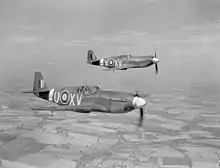 Two No. 2 Squadron North American Mustang I in 1942.