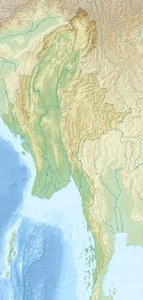 2012 Shwebo earthquake is located in Myanmar