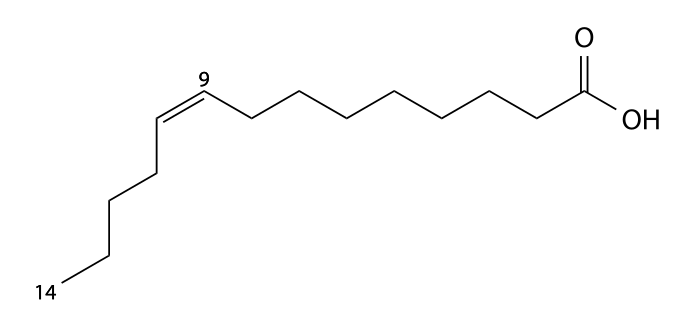 myristoleic acid structure