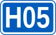 Highway H05 shield}}