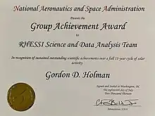 2013 NASA Group Achievement Award