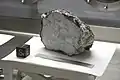 NASA Lunar sample 60015 on display at Space Center Houston Lunar Samples Vault, at NASA's Johnson Space Center