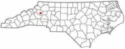 Location of Lenoir, North Carolina