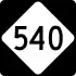 Interstate 540 and North Carolina Highway 540 marker