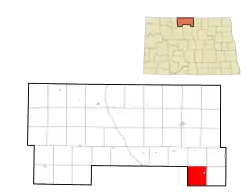 Location of Ostby Township