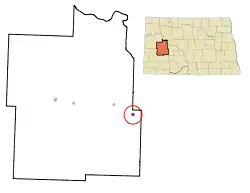 Location of Dodge, North Dakota