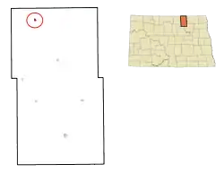 Location of Hansboro, North Dakota