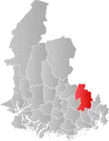 Øvrebø og Hægeland within Vest-Agder