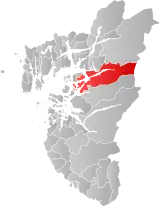 Hjelmeland og Fister within Rogaland