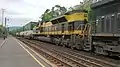 The Virginian Railway heritage unit, EMD SD70ACe #1069, running in an intermodal train on track 2