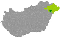 Nagykálló District within Hungary and Szabolcs-Szatmár-Bereg County.