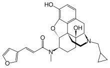 Chemical structure of Nalfurafine.