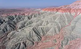 Aerial view of the Colorful Mountains of Nallıhan