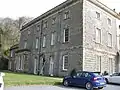 Side of house showing extension at back and bay window added by Edward Haycock