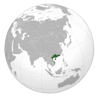 Maximum extent of the Nanyue kingdom, roughly corresponding to the geographical region of Lingnan