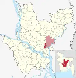 Location of Narayanganj Sadar