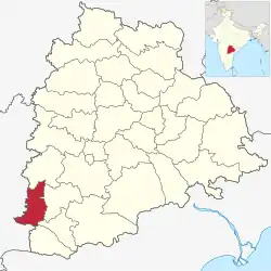 Location in Telangana