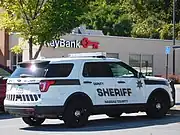 Nassau County Deputy Sheriff Ford Explorer (Striped black/gold & lettered Deputy Sheriff).