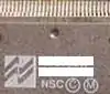 National Semiconductor logo during the latter time of Charlie Sporck till the time of Gil Amelio.From an IC manufactured during the time of Gil Amelio.