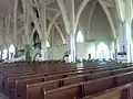 Arches seen in the church interior