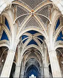 Late Gothic- Clustered columns in Certosa di Pavia (15th century)