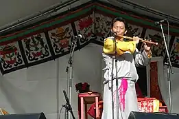 Nawang Khechog at the Festival culturel du Tibet et des peuples de l'Himalaya,  19 September 2004