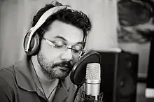 Misra recording his poem