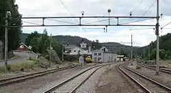 View of the village railway station