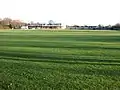 View of the ground with the pavilion under construction in 2009.