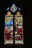 Stained glass inside the Église Notre-Dame in Neufchâtel-en-Bray