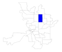 Location within the city of Spokane