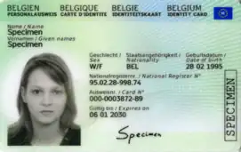 Belgian identity card