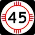 State Road 45 marker