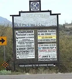 Welcome sign