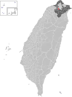 Location of Zhonghe in New Taipei City