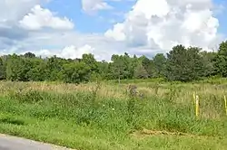 Open fields just east of Johnstown