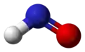 Ball and stick model of nitroxyl