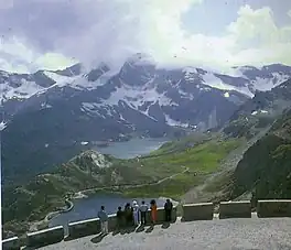 Agnel Lake and Serrù Lake seen from Nivolet Pass