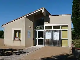 The town hall in Nogaret