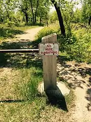 Sign at the start of the beach trail