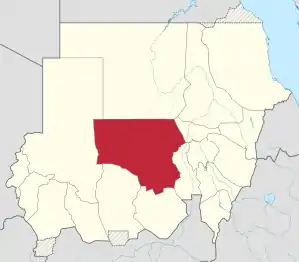 Location in Sudan.