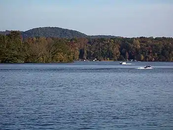 Northern portion of Lake Tillery.