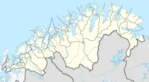 Andørja is located in Troms og Finnmark