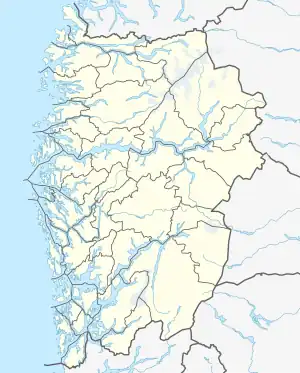 Bjørnafjorden is located in Vestland