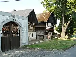 Folk architecture in the centre of Nosálov