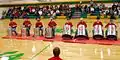 Novinger "Cadets" drumline perform their trash can drum drill at many northeast Missouri basketball tournaments, fairs, and festivals each year.