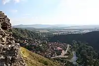 Panorama of the suburb taken from the Štip Fortress