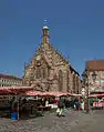 Western facade with the main market