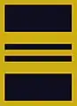 Flight suit sleeve insignia for a major(2003–present)